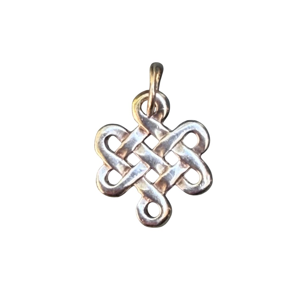Pendant Endless Mystic Knot Sterling Silver Small Charm